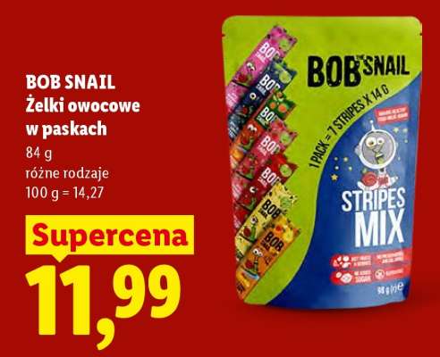 Bob Snail Żelki owocowe w paskach