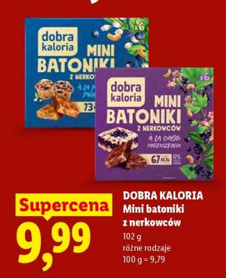 Dobra Kaloria Mini batoniki z nerkowców