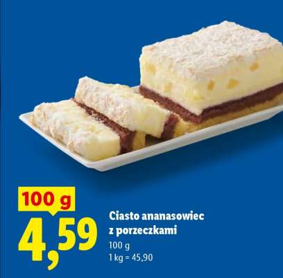 Ciasto ananasowiec z porzeczkami