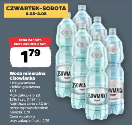 Woda mineralna CISOWIANKA