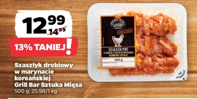 Szaszłyk drobiowy w marynacie koreańskiej
