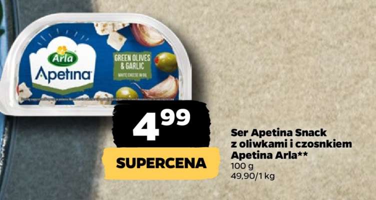 Ser Apetina Snack z oliwkami i czosnkiem Apetina Arla