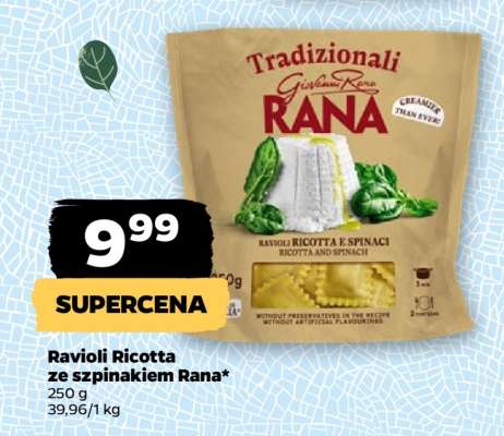 Ravioli Ricotta ze szpinakiem Rana