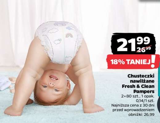 Chusteczki nawilżane fresh&clean Pampers