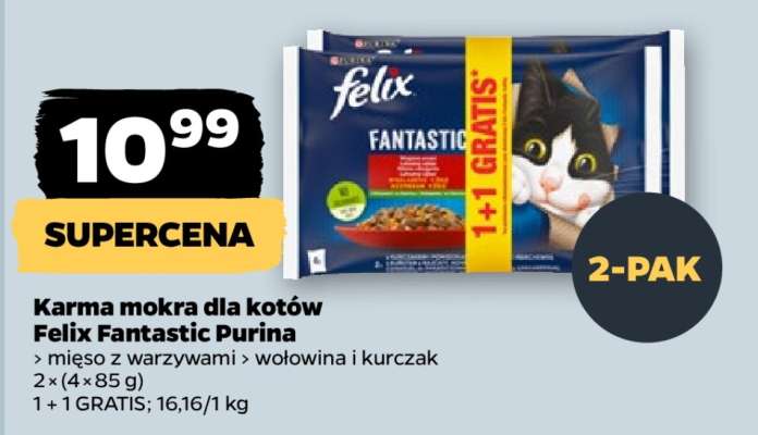 Karma mokra dla kotów Felix Fantastic Purina