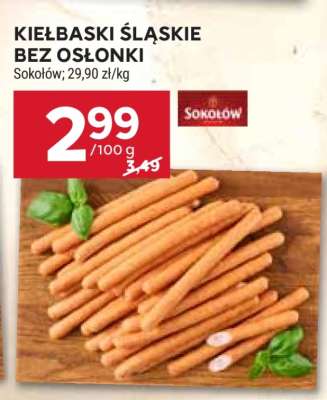Kiełbaski śląskie bez osłonki