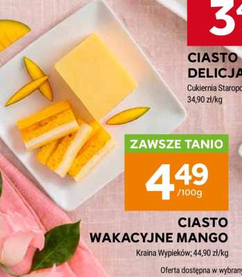 Ciasto Wakacyjne Mango
