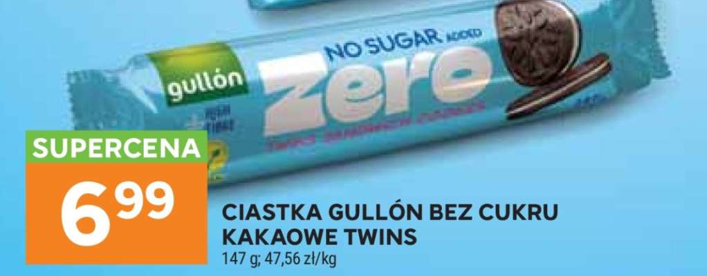 Ciastka Gullón bez cukru kakaowe Twins