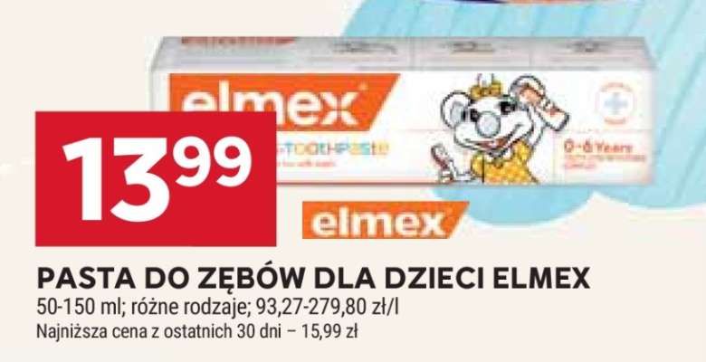 Pasta do zębów dla dzieci Elmex