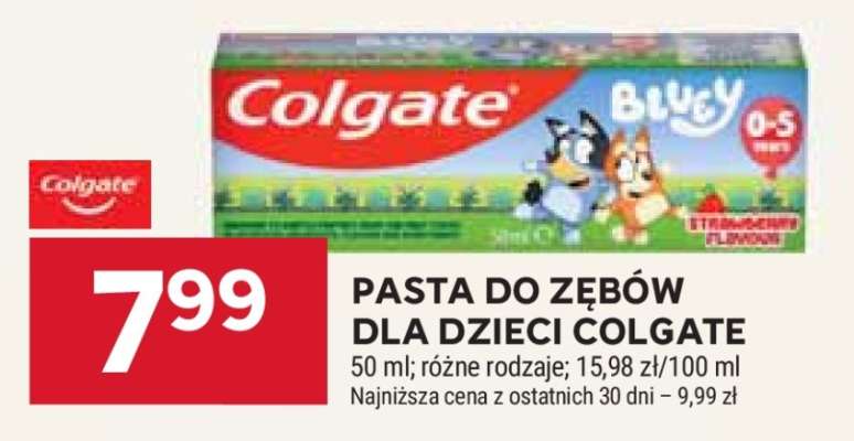 Pasta do zębów dla dzieci Colgate