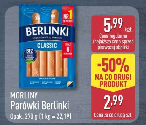 MORLINY Parówki Berlinki
