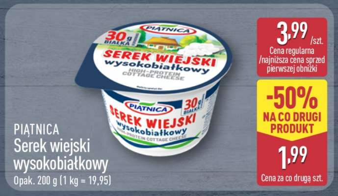 PIĄTNICA Serek wiejski wysokobiałkowy