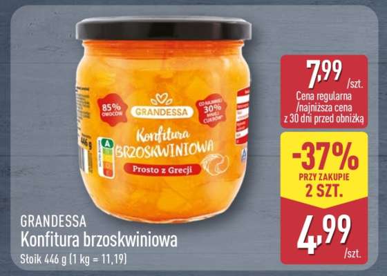 GRANDESSA Konfitura brzoskwiniowa