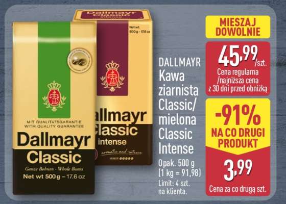 DALLMAYR Kawa ziarnista Classic/mielona Classic Intense