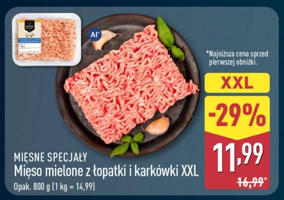 Mięso mielone z łopatki i karkówki XXL