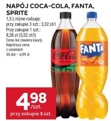 Napój Coca-Cola, Fanta, Sprite