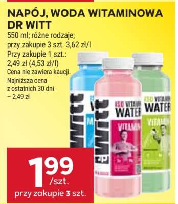 Napój, Woda Witaminowa Dr Witt