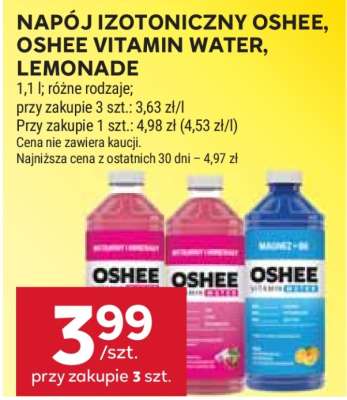 Napój izotoniczny Oshee, Oshee Vitamin Water, Lemonade