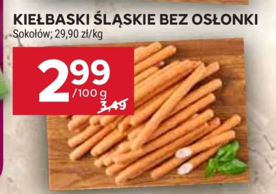 Kiełbaski śląskie bez osłonki