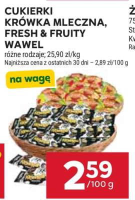 Cukierki Krówka Mleczna, Fresh & Fruity Wawel