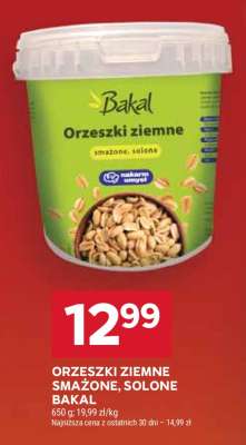 Orzeszki ziemne smażone, solone Bakal