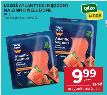 Łosoś atlantycki wędzony na zimno Well Done