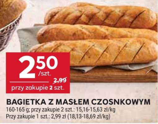 Bagietka z masłem czosnkowym