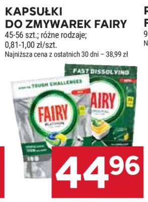 Kapsułki do zmywarek Fairy**