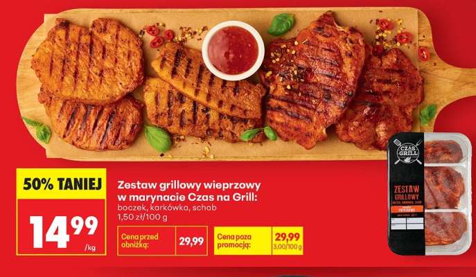 Zestaw grillowy wieprzowy w marynacie Czas na Grill