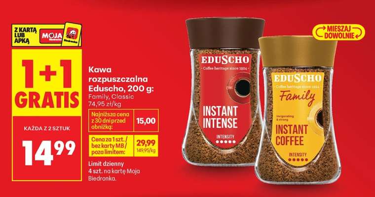 Kawa rozpuszczalna Eduscho, 200 g