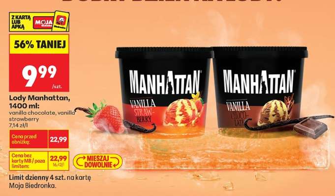 Lody Manhattan, 1400 ml