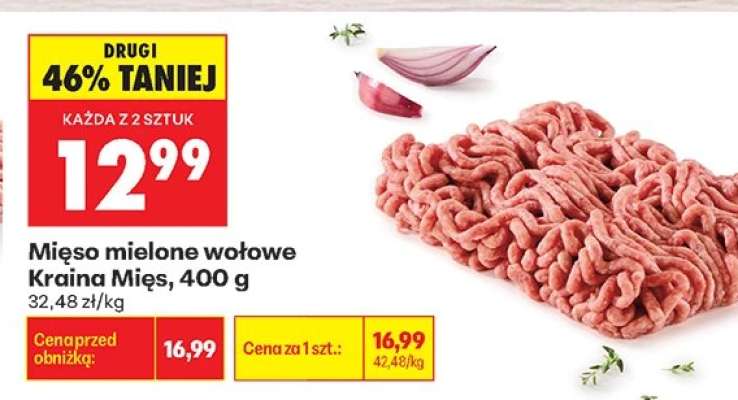 Mięso mielone wołowe Kraina Mięs , 400 g