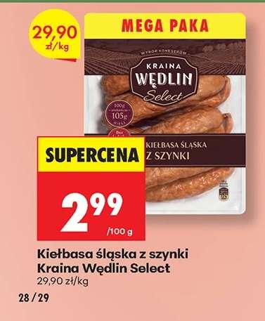Kiełbasa śląska z szynki Kraina Wędlin Select