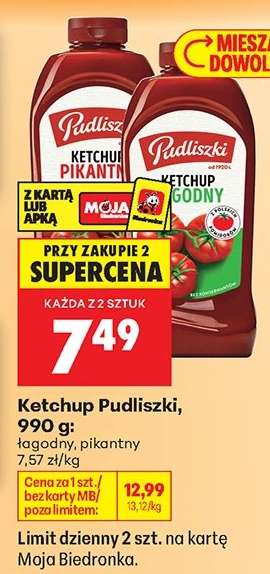 Ketchup Pudliszki, 990 g