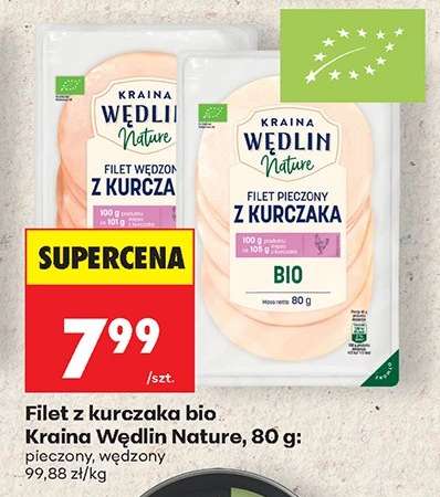 Filet z kurczaka bio Kraina Wędlin Nature, 80 g