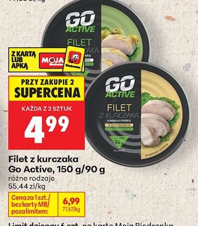 Filet z kurczaka Go Active, 150 g/90 g