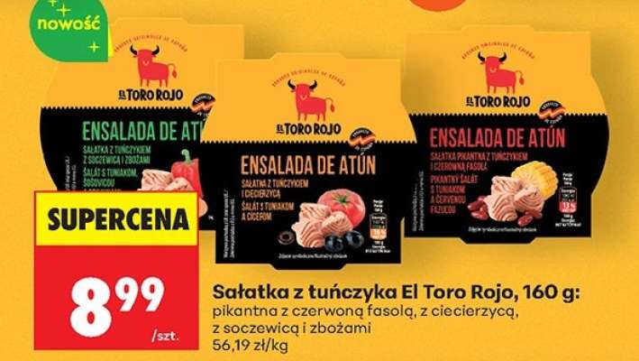 Sałatka z tuńczyka El Toro Rojo, 160 g