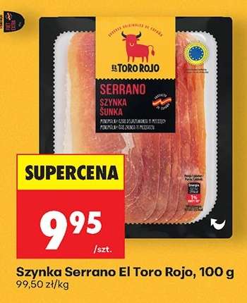 Szynka Serrano El Toro Rojo, 100 g