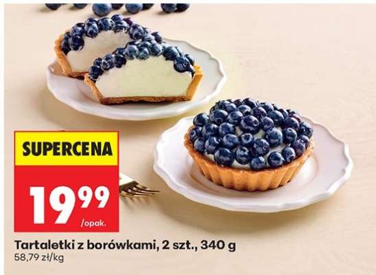 Tartaletki z borówkami, 2 szt., 340 g