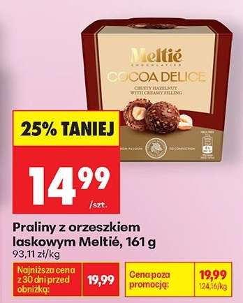 Praliny z orzeszkiem laskowym Meltié, 161 g
