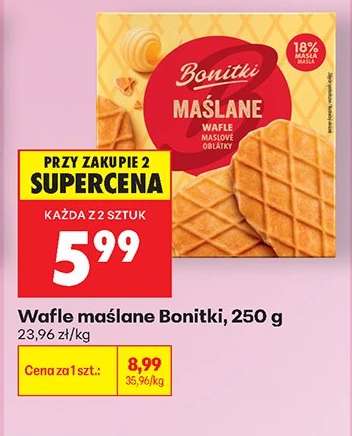 Wafle maślane Bonitki, 250 g