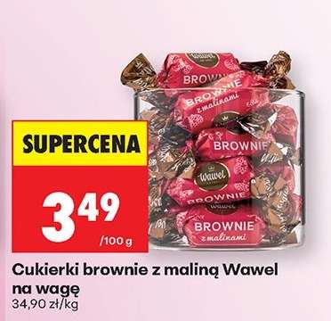 Cukierki brownie z maliną Wawel na wagę