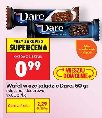 Wafel w czekoladzie Dare , 50 g