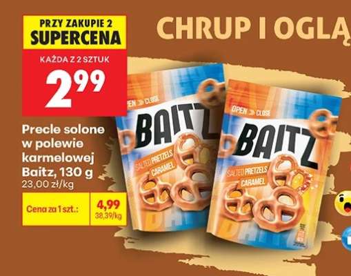 Precle solone w polewie karmelowej Baitz, 130 g