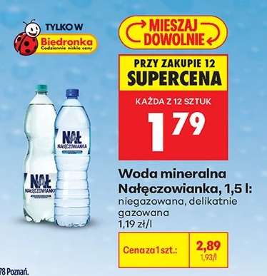 Woda mineralna Nałęczowianka, 1,5 l