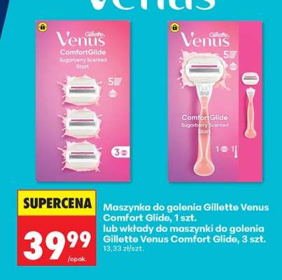Maszynka do golenia Gillette Venus Comfort Glide, 1 szt. lub wkłady do maszynki do golenia Gillette Venus Comfort Glide, 3 szt.