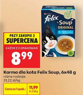 Karma dla kota Felix Soup, 6x48 g