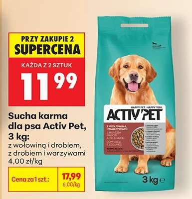 Sucha karma dla psa Activ Pet 3 kg