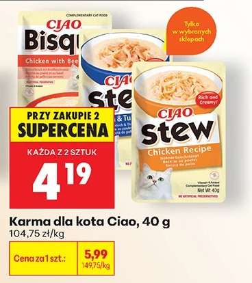 Karma dla kota Ciao, 40 g