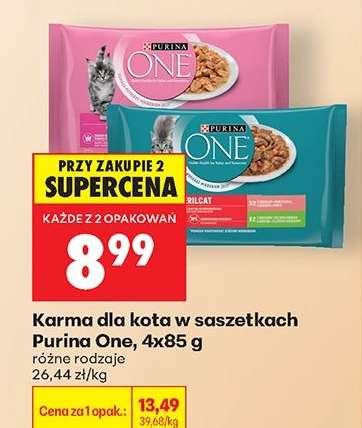Karma dla kota w saszetkach Purina One, 4x85 g